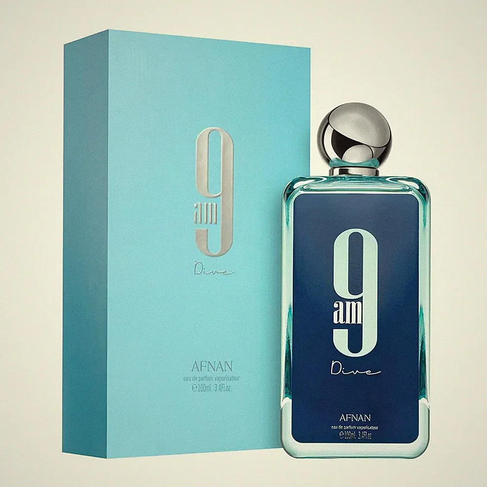Afnan 9AM Dive Eau de Parfum 100ml 3.4oz Fresh Aquatic Unisex Fragrance