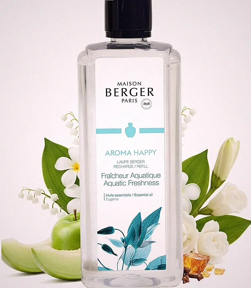 Aquatic Freshness Lampe Berger Refill - 1L Fragrance Oil for Odor Neutralization