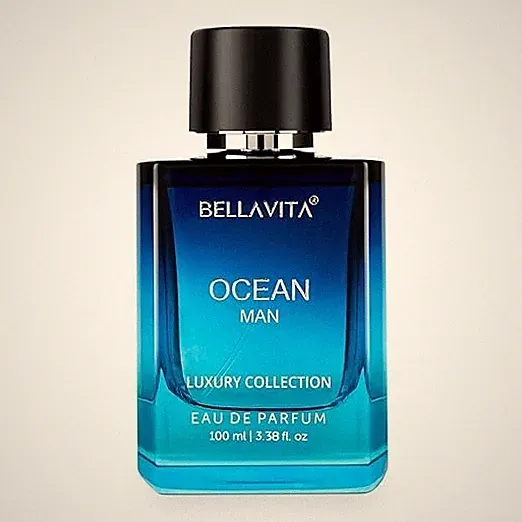 Bella Vita Luxury Men Ocean Aquatic EDP 100ml Perfume With Marine, Orchid & Musk