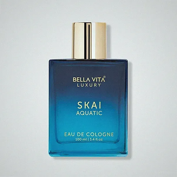 BellaVita Luxury Skai Aquatic Unisex EAU DE COLOGNE Perfume Long Lasting 100ml.