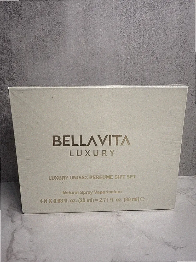Bellavita Luxury Unisex Perfume Gift Set 4 x 20ml (Skai Aquatic, Fresh, Honey Ou