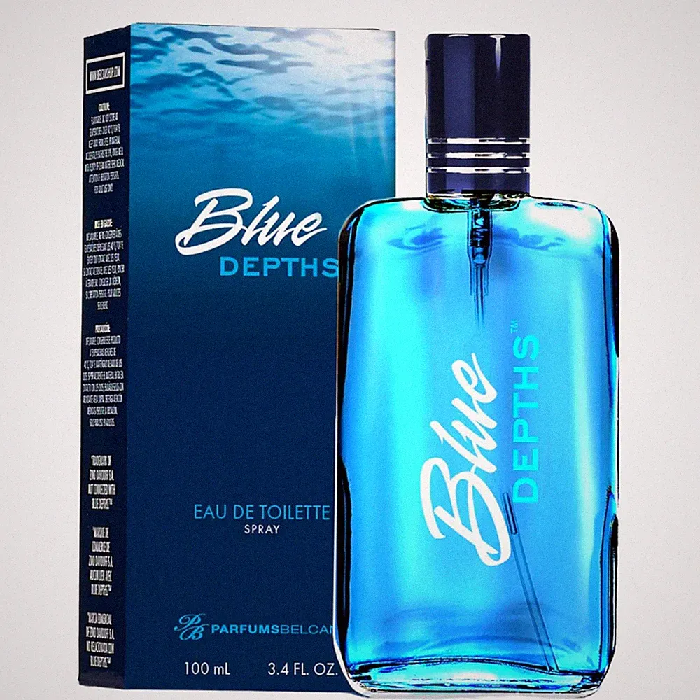 Blue Depths Eau De Toilette Fragrance Spray - 3.4 Fl Oz. Fresh Aquatic Cologne f