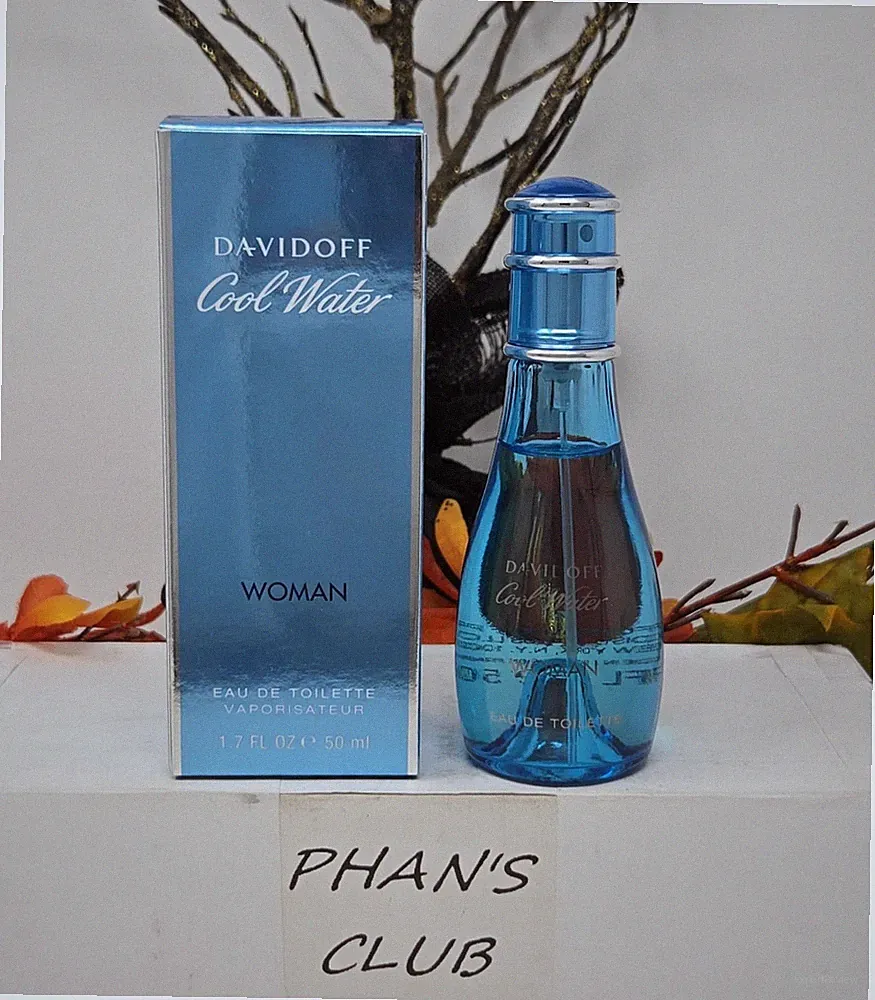 Davidoff Cool Water 1.7oz Eau de Toilette Floral Aquatic Perfume for Women