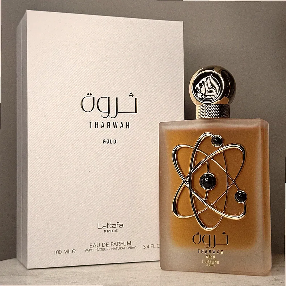Lattafa Pride Tharwah Gold Eau de Parfum Natural Spray 3.4 fl oz