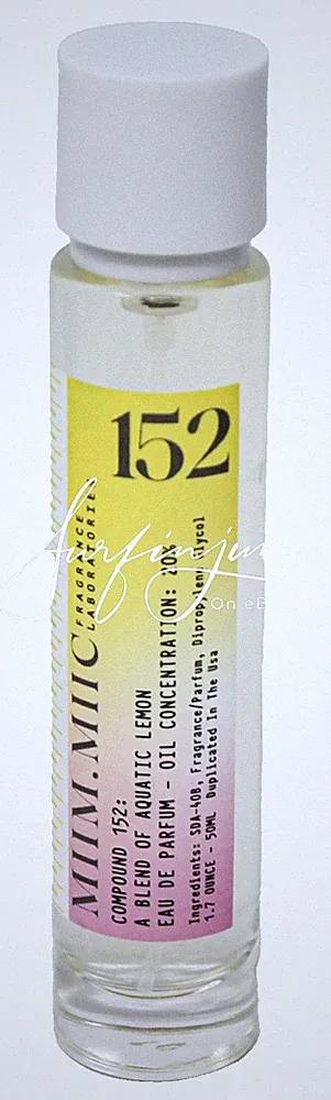 Miim.Miic 152 Aquatic Lemon Eau De Parfum Oil 1.7 oz Spray Perfume Glass New