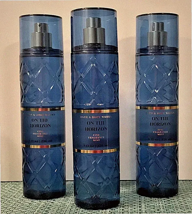 ON THE HORIZON FRAGRANCE MIST BODY SPRAY Bath Body Works LUXURY AQUATIC UNISEX 3