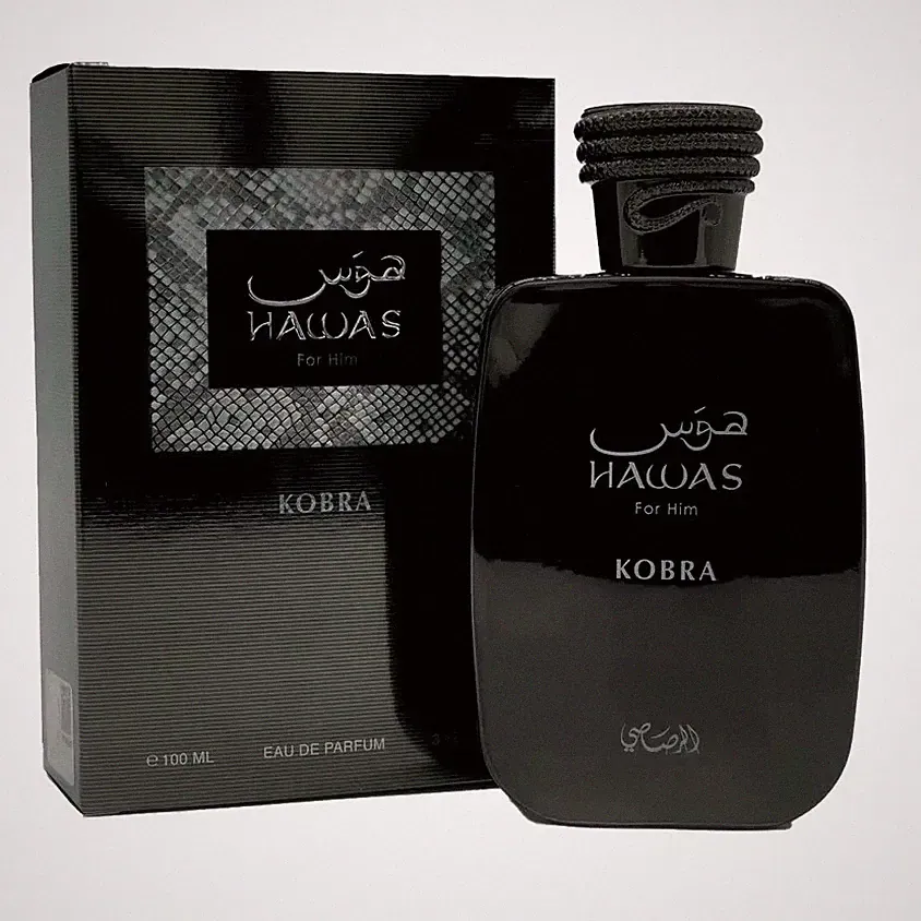 Rasasi Hawas Kobra for Him EDP 100ml 3.4oz Men Fresh Aquatic Cologne