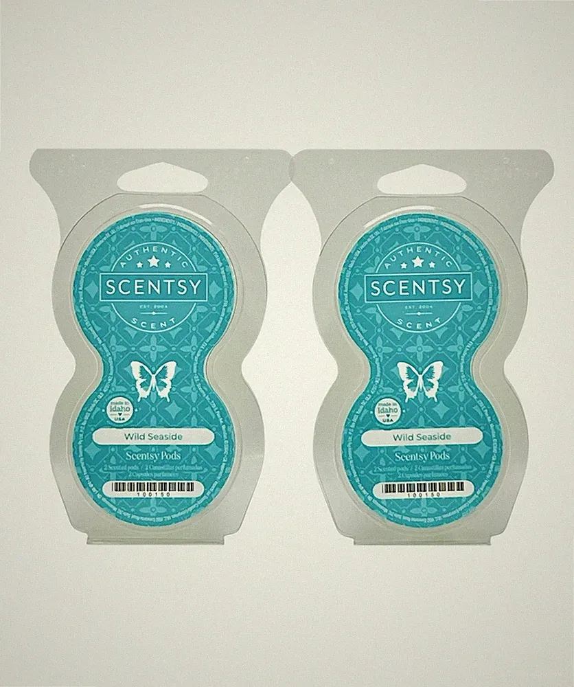 Scentsy Pods Wild Seaside Twin Pack, Discontinued Scent, Lot of 2 NEW